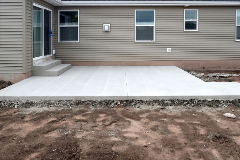 Cement Patio Installation detail