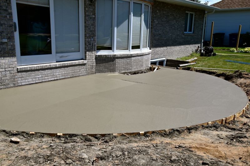 Concrete Patio Installation detail